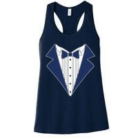 Navy Tux Tuxedo Womens Tank Top