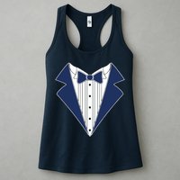 Navy Tux Tuxedo Womens Tank Top