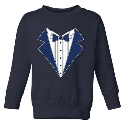 Navy Tux Tuxedo Toddler Sweatshirt