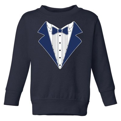 Navy Tux Tuxedo Toddler Sweatshirt