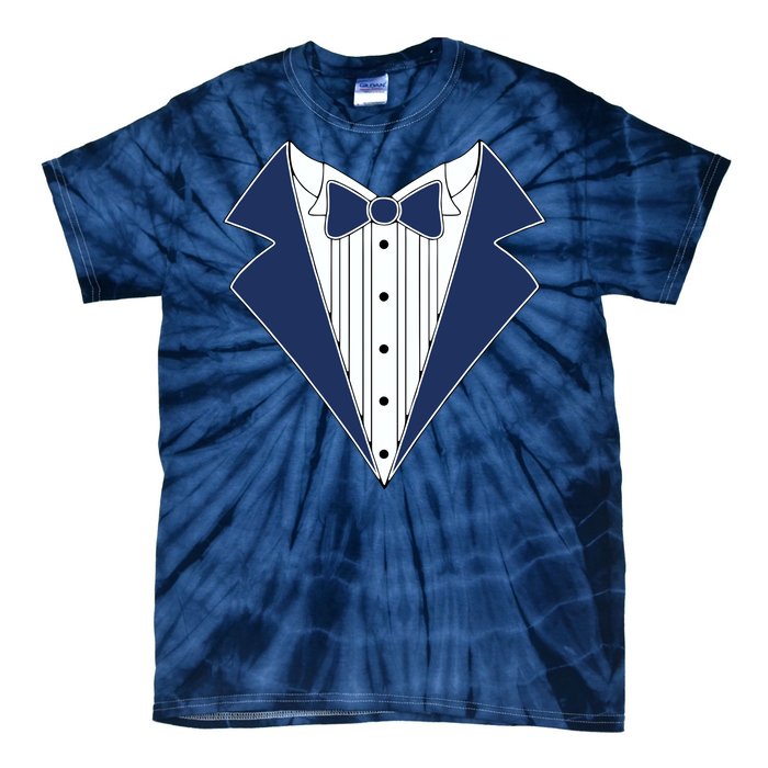 Navy Tux Tuxedo Tie-Dye T-Shirt