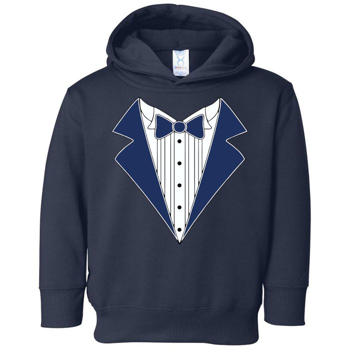 Navy Tux Tuxedo Toddler Hoodie