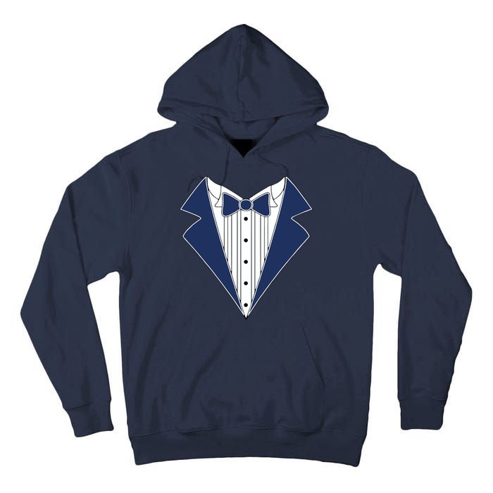 Navy Tux Tuxedo Tall Hoodie