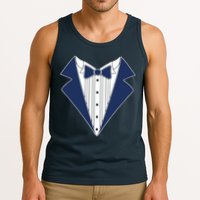 Navy Tux Tuxedo Tank Top
