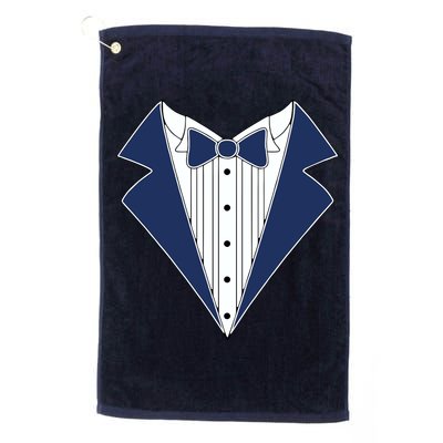 Navy Tux Tuxedo Golf Towel