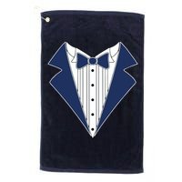 Navy Tux Tuxedo Golf Towel