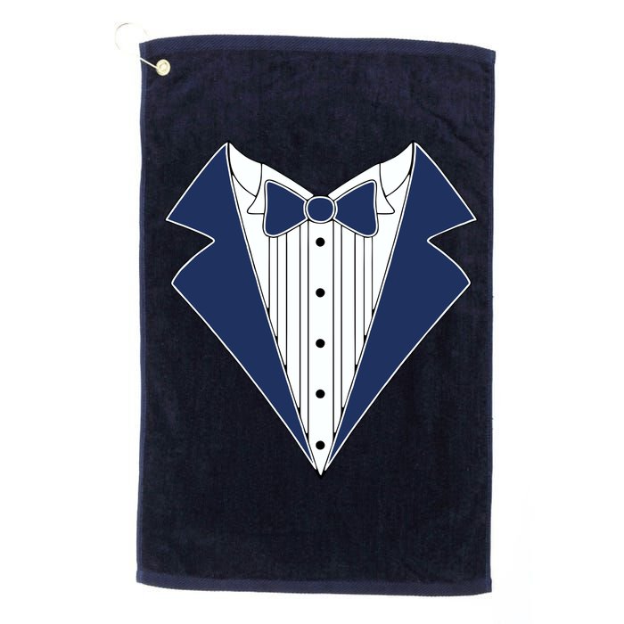 Navy Tux Tuxedo Golf Towel