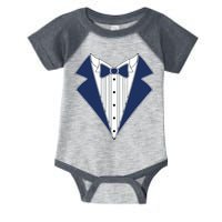 Navy Tux Tuxedo Infant Baby Jersey Bodysuit