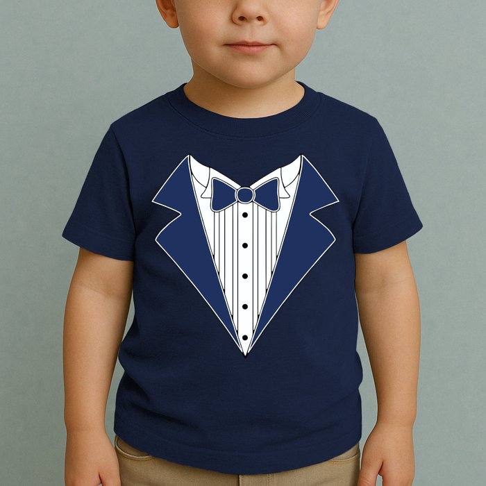 Navy Tux Tuxedo Toddler T-Shirt