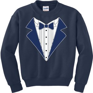 Navy Tux Tuxedo Kids Sweatshirt