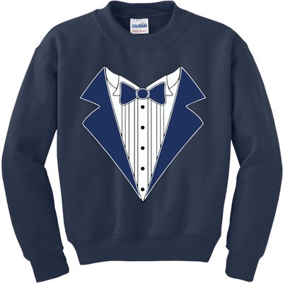 Navy Tux Tuxedo Kids Sweatshirt