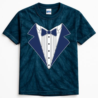 Navy Tux Tuxedo Kids Tie-Dye T-Shirt