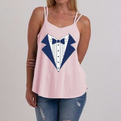 Navy Tux Tuxedo Women's Strappy Tank