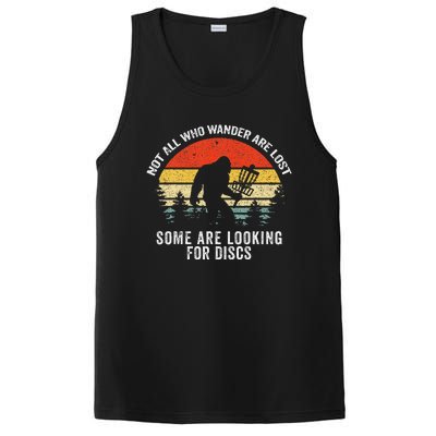 Not All Who Wander Are Lost Disc Golf Bigfoot Christmas PosiCharge Competitor Tank