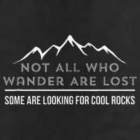 Not All Who Wander Are Lost Some Are Looking For Cool Rocks 25L Jumbo Tote