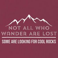 Not All Who Wander Are Lost Some Are Looking For Cool Rocks 16oz Travel Tumbler