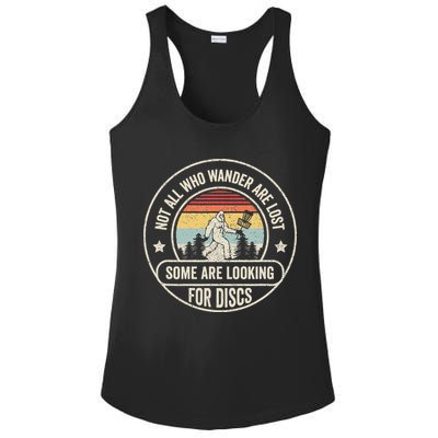 Not All Who Wander Are Lost Disc Golf Father's Day Ladies PosiCharge Competitor Racerback Tank