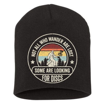 Not All Who Wander Are Lost Disc Golf Father's Day Short Acrylic Beanie