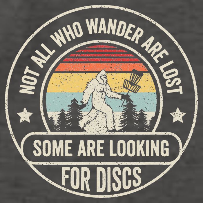 Not All Who Wander Are Lost Disc Golf Father's Day Vector Backpack