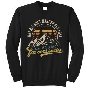 Not All Who Wander Are Lost Some Are Looking For Cool Rocks Sweatshirt