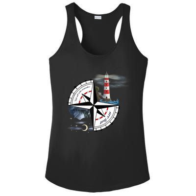 Not All Who Wander Are Lost Ladies PosiCharge Competitor Racerback Tank