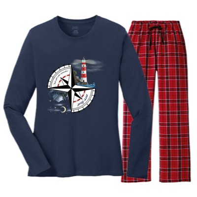 Not All Who Wander Are Lost Women's Long Sleeve Flannel Pajama Set 