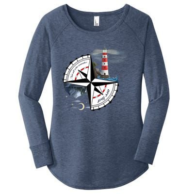 Not All Who Wander Are Lost Women's Perfect Tri Tunic Long Sleeve Shirt