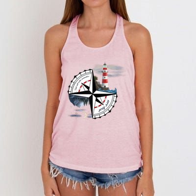 Not All Who Wander Are Lost Women's Knotted Racerback Tank