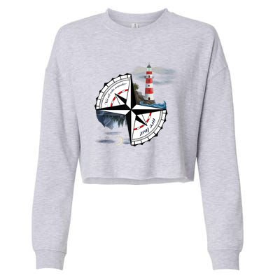 Not All Who Wander Are Lost Cropped Pullover Crew