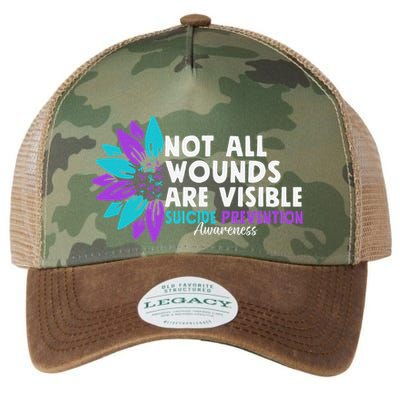 Not All Wounds Are Visible Suicide Awareness Mental Health Legacy Tie Dye Trucker Hat