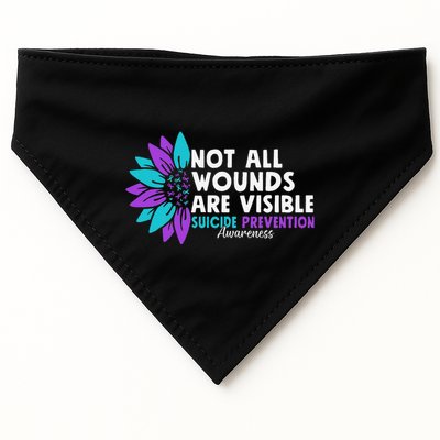 Not All Wounds Are Visible Suicide Awareness Mental Health USA-Made Doggie Bandana
