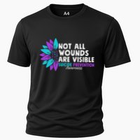 Not All Wounds Are Visible Suicide Awareness Mental Health Cooling Performance Crew T-Shirt