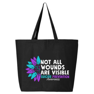 Not All Wounds Are Visible Suicide Awareness Mental Health 25L Jumbo Tote