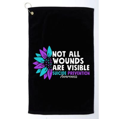Not All Wounds Are Visible Suicide Awareness Mental Health Golf Towel