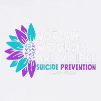 Not All Wounds Are Visible Suicide Awareness Mental Health Garment-Dyed Sweatshirt