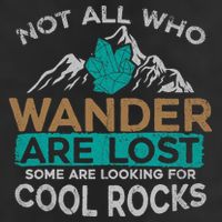 Not All Who Wander Are Lost Some Are Looking For Cool Rocks 25L Jumbo Tote