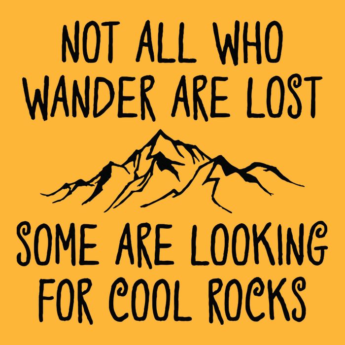 Not All Who Wander Are Lost Some Are Looking For Cool Rocks Pom Pom 12in Knit Beanie