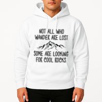 Not All Who Wander Are Lost Some Are Looking For Cool Rocks Hoodie