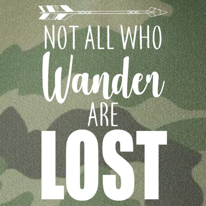 Not All Who Wander Are Lost Arrow Legacy Tie Dye Trucker Hat