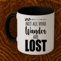 Not All Who Wander Are Lost Arrow Mug