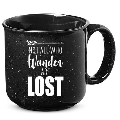 Not All Who Wander Are Lost Arrow 15oz Campfire Ceramic Mug