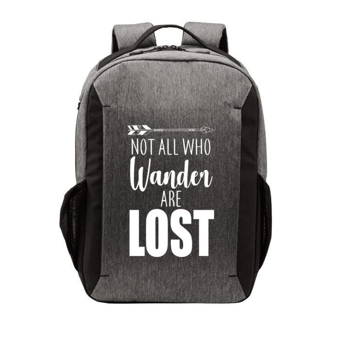 Not All Who Wander Are Lost Arrow Vector Backpack