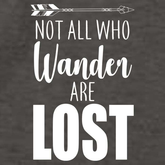 Not All Who Wander Are Lost Arrow Vector Backpack