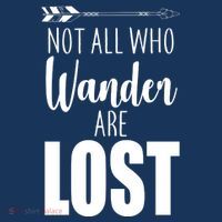 Not All Who Wander Are Lost Arrow Tall T-Shirt