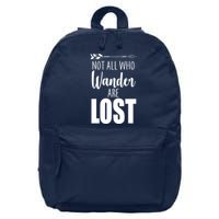 Not All Who Wander Are Lost Arrow 16 in Basic Backpack