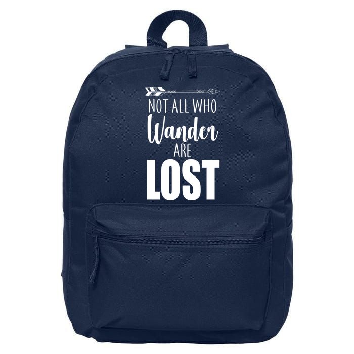 Not All Who Wander Are Lost Arrow 16 in Basic Backpack