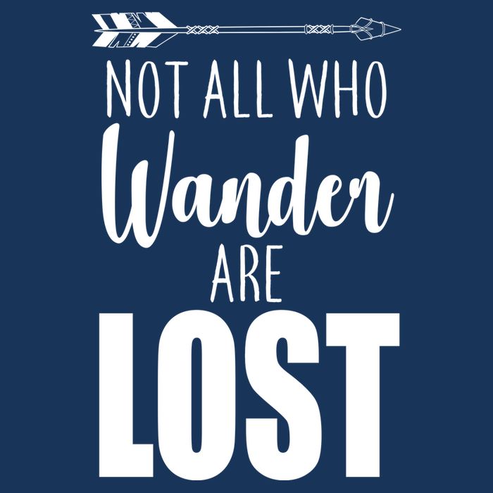 Not All Who Wander Are Lost Arrow 16 in Basic Backpack