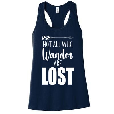 Not All Who Wander Are Lost Arrow Womens Tank Top