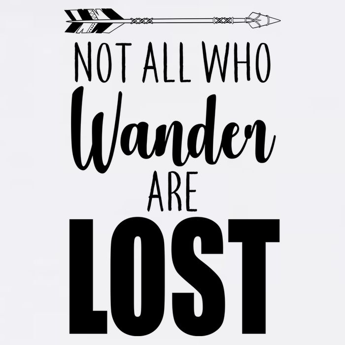 Not All Who Wander Are Lost Arrow Garment-Dyed Sweatshirt