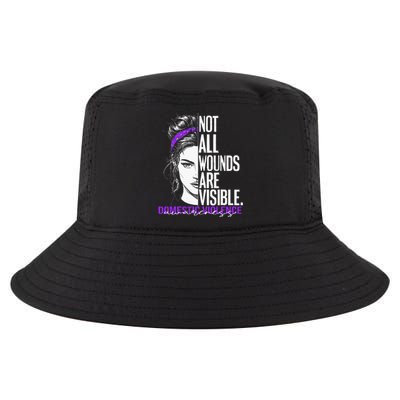 Not All Wounds Are Visible Wo Domestic Violence Awareness Cool Comfort Performance Bucket Hat